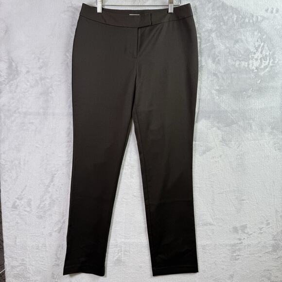 J Jill Walnut Brown Dress Pants Size 6 NWT Formal Business Casual Straight Fit - Picture 1 of 14